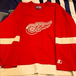 **Vintage** STARTER Brand Red Wings Jersey
